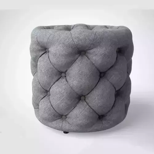 DOE BUCK Round Tufted Ottoman