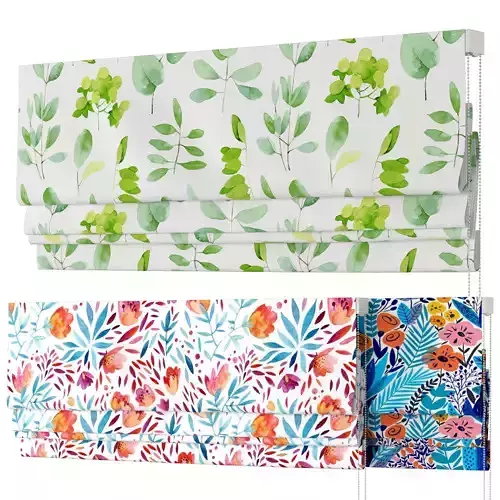 Roman Curtains 184 COTTON BEE Floral Fabric