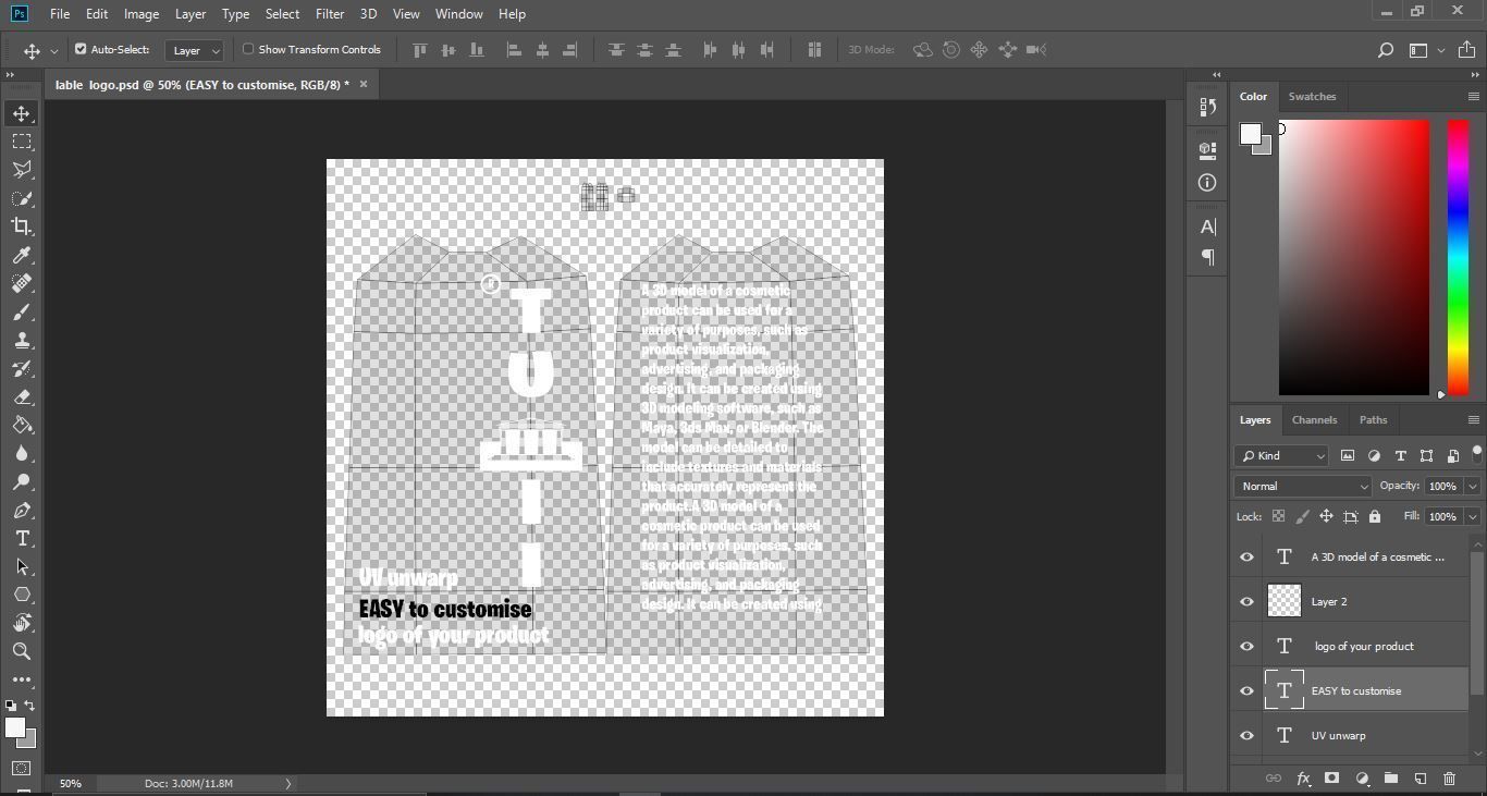 Cosmetics Product 3D model_9
