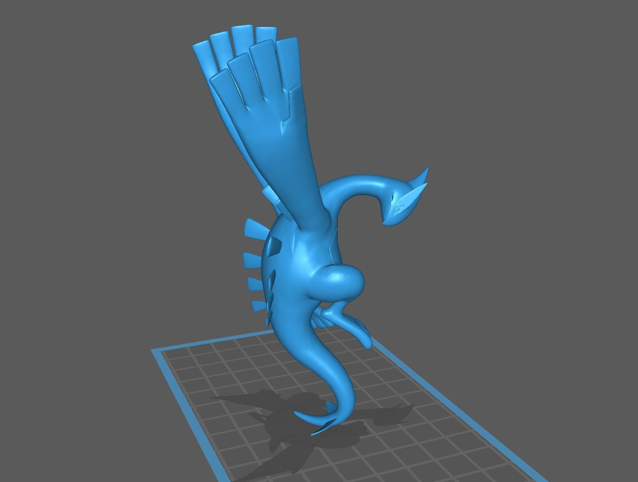 Lugia pokemon 3D print model 3D print model_12