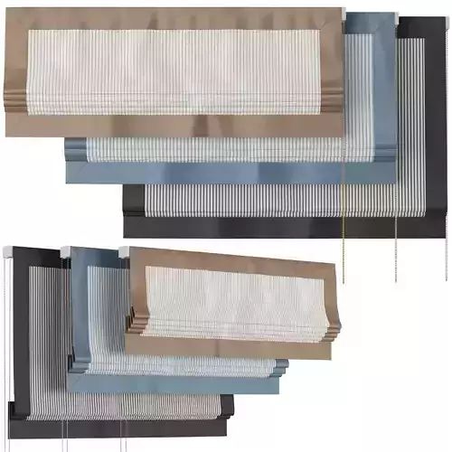 Roman Curtains 185 Larkbury Curtains Stripe and Silk