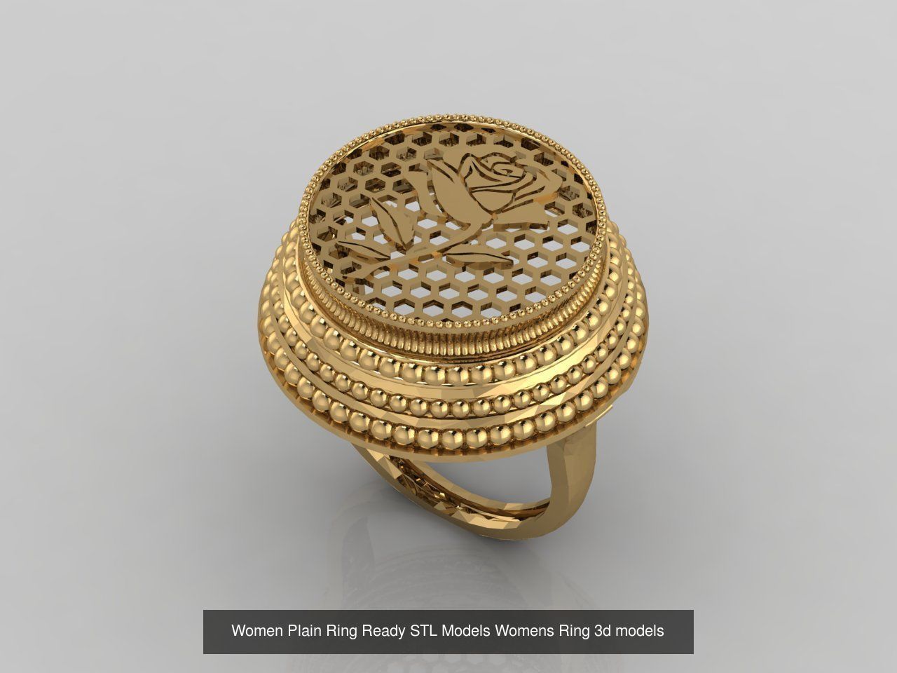 74 Files - Women Ring Womens Rings Plain Models STL  3D Model Collection_48