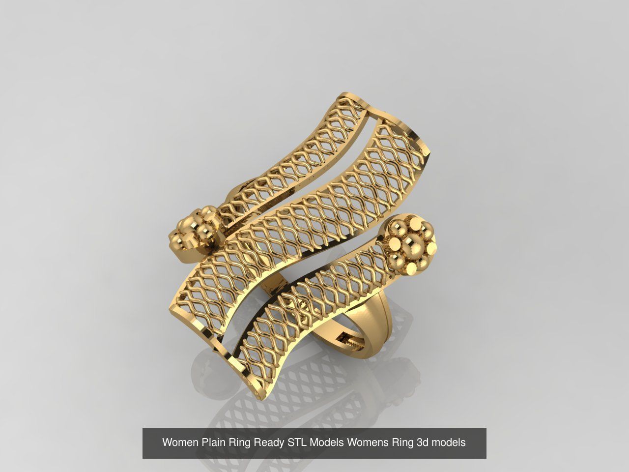 74 Files - Women Ring Womens Rings Plain Models STL  3D Model Collection_15