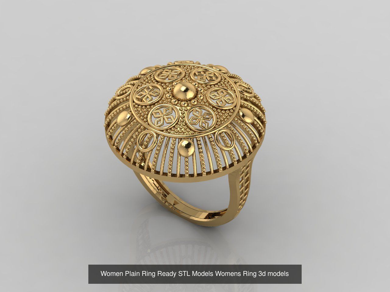 74 Files - Women Ring Womens Rings Plain Models STL  3D Model Collection_45