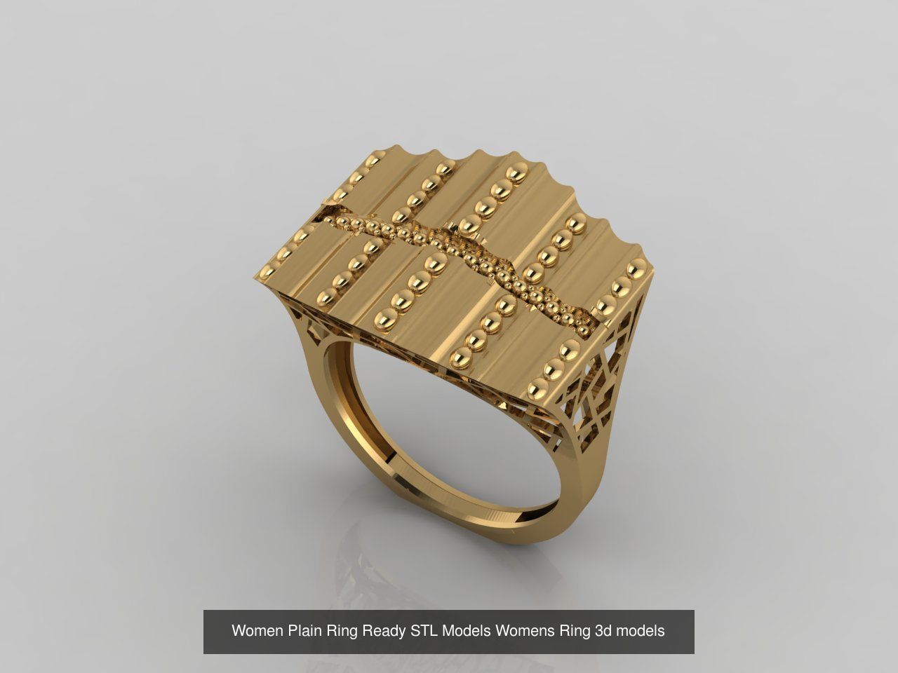 74 Files - Women Ring Womens Rings Plain Models STL  3D Model Collection_66