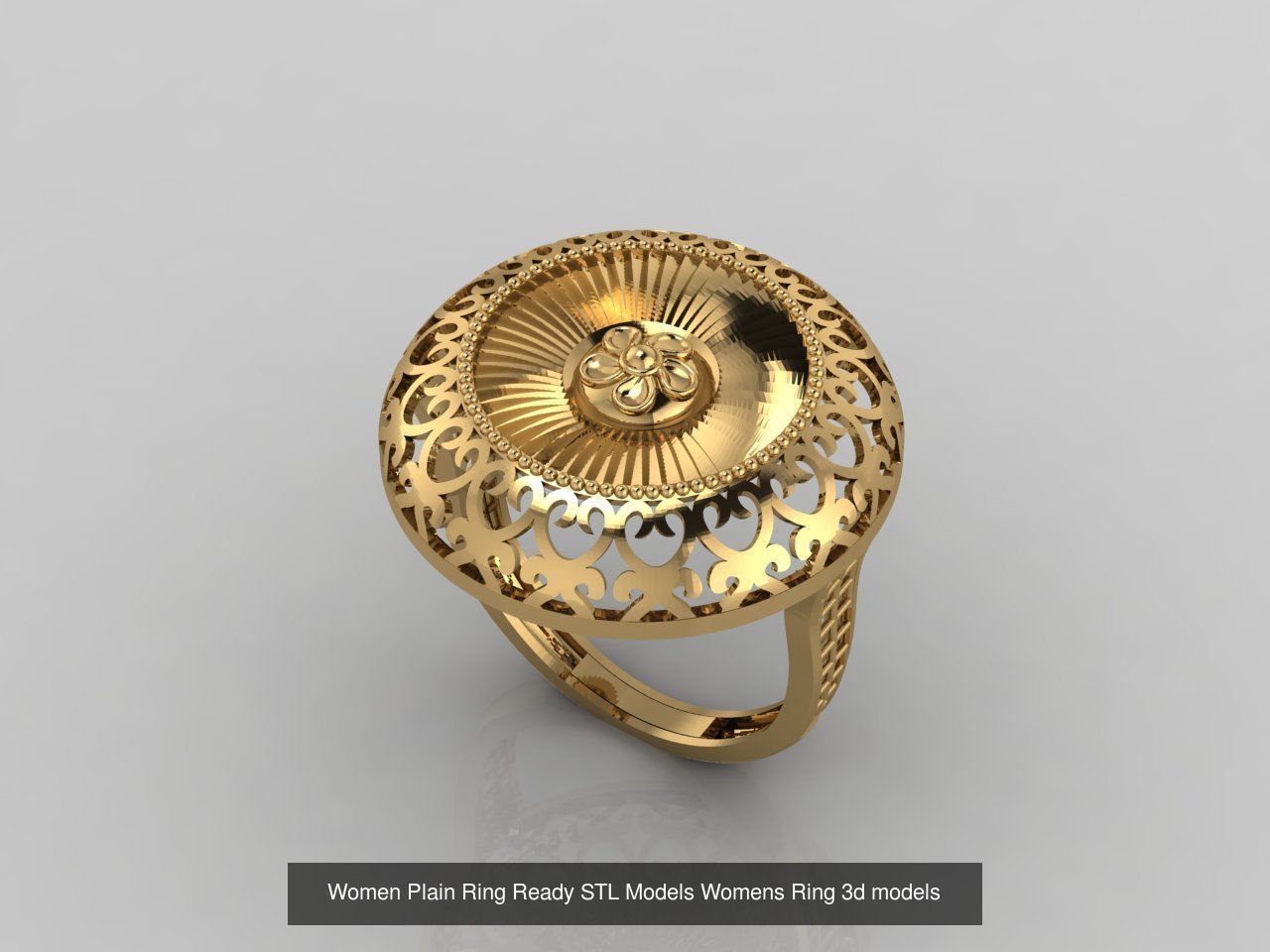 74 Files - Women Ring Womens Rings Plain Models STL  3D Model Collection_43