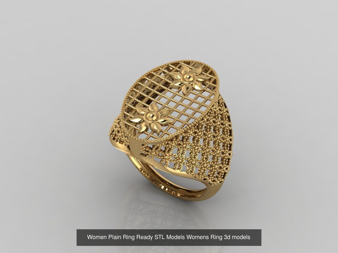 74 Files - Women Ring Womens Rings Plain Models STL  3D Model Collection_49