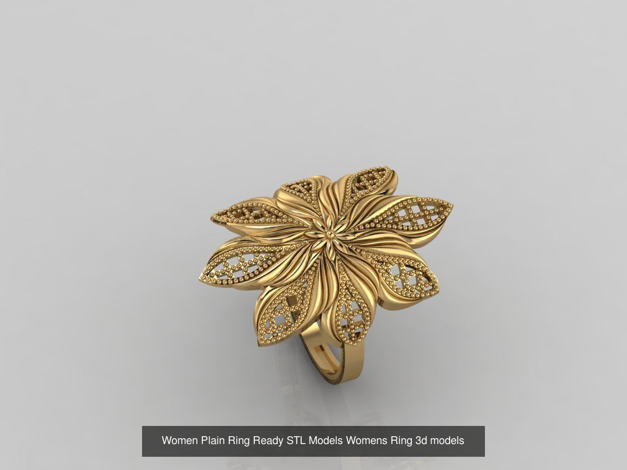 74 Files - Women Ring Womens Rings Plain Models STL  3D Model Collection_62