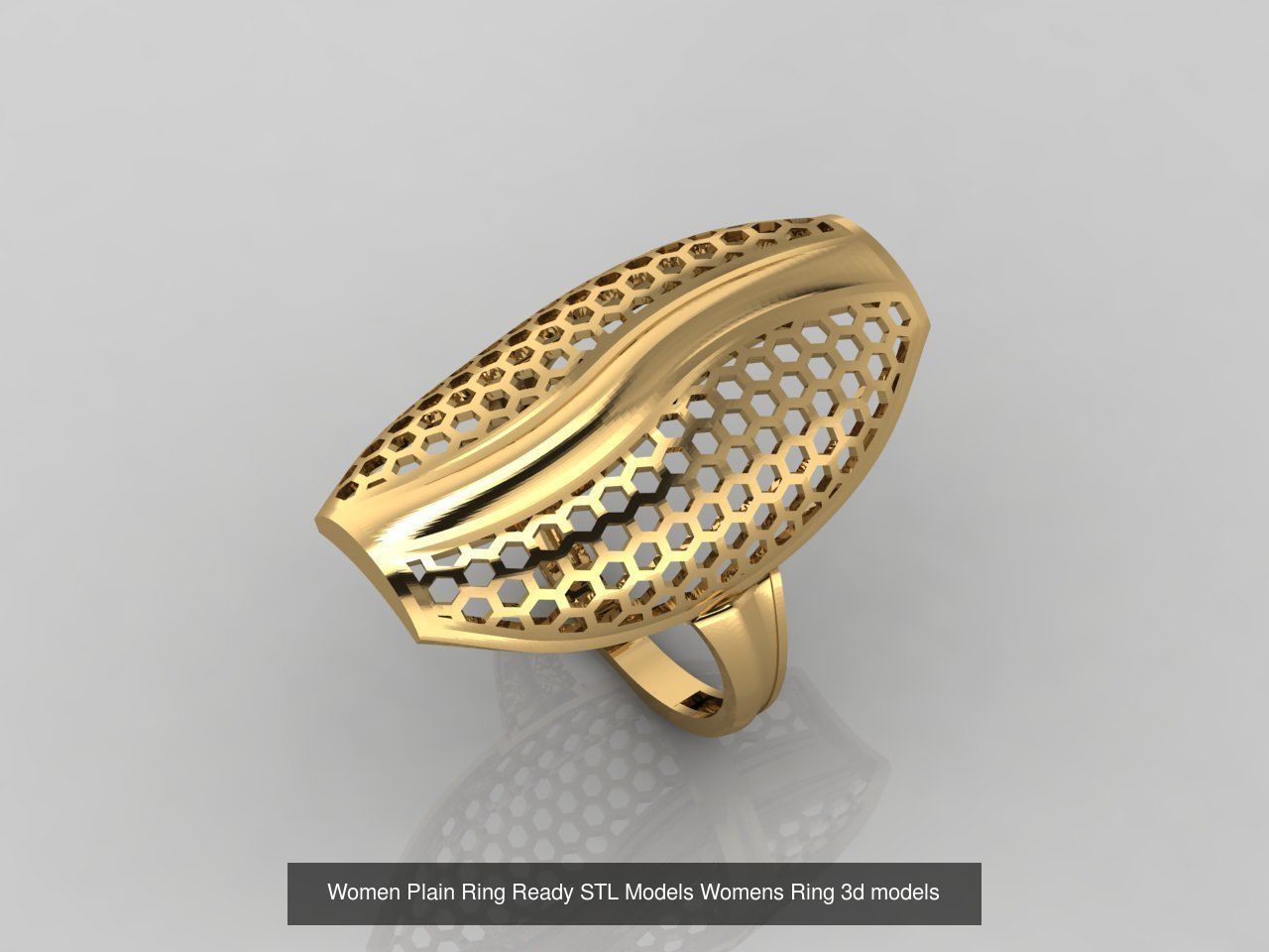 74 Files - Women Ring Womens Rings Plain Models STL  3D Model Collection_7