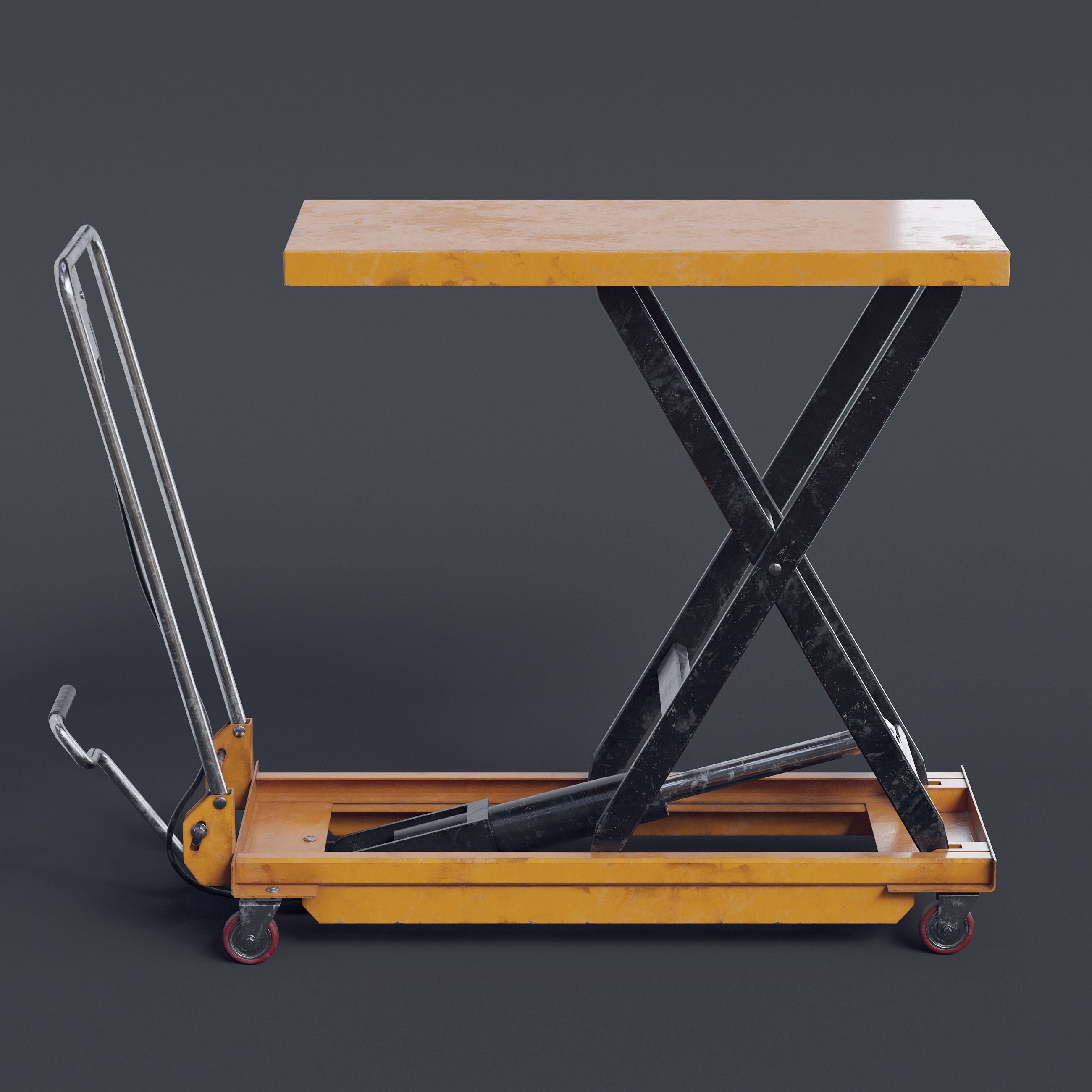 Scissor Lift Table II 3D model_4