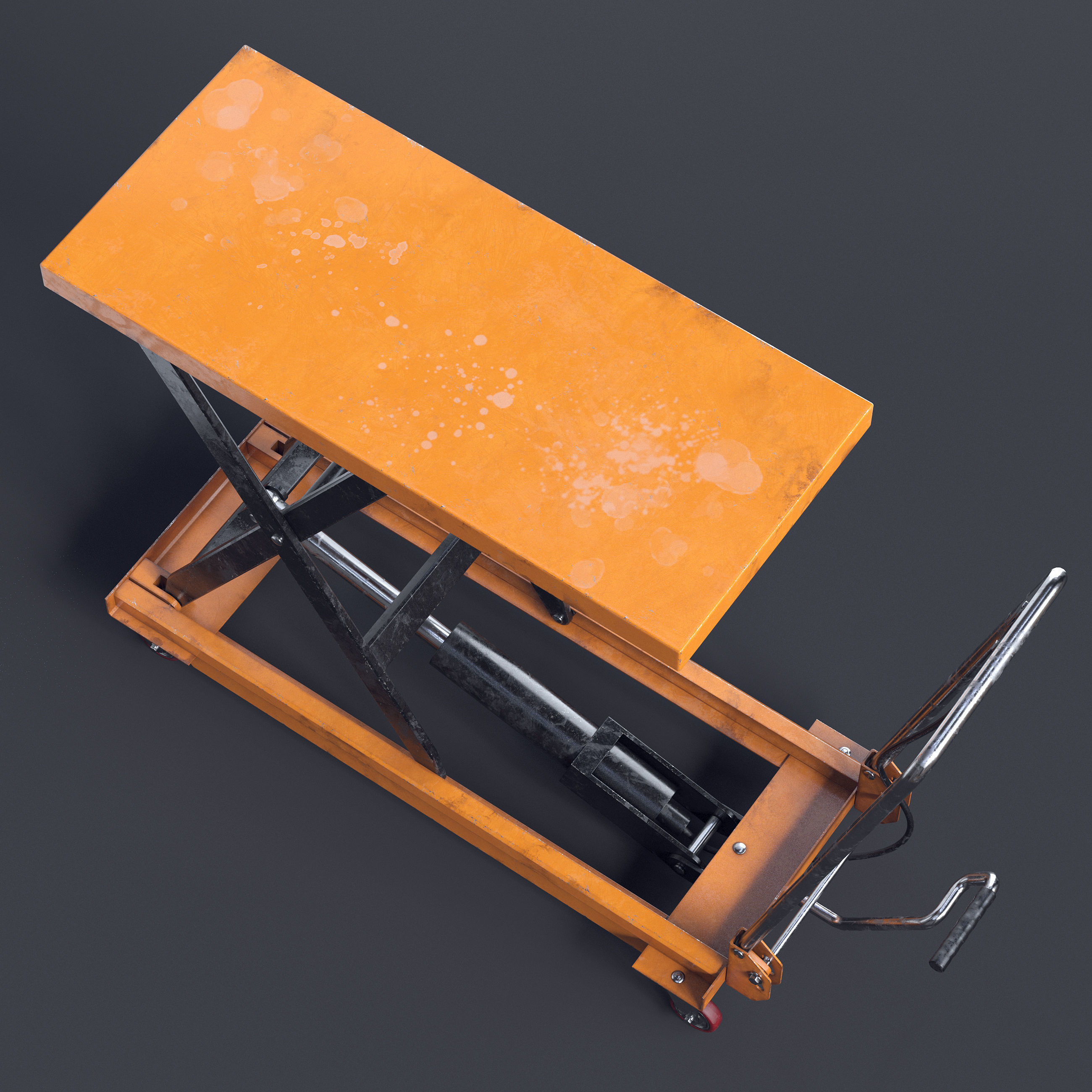 Scissor Lift Table II 3D model_7