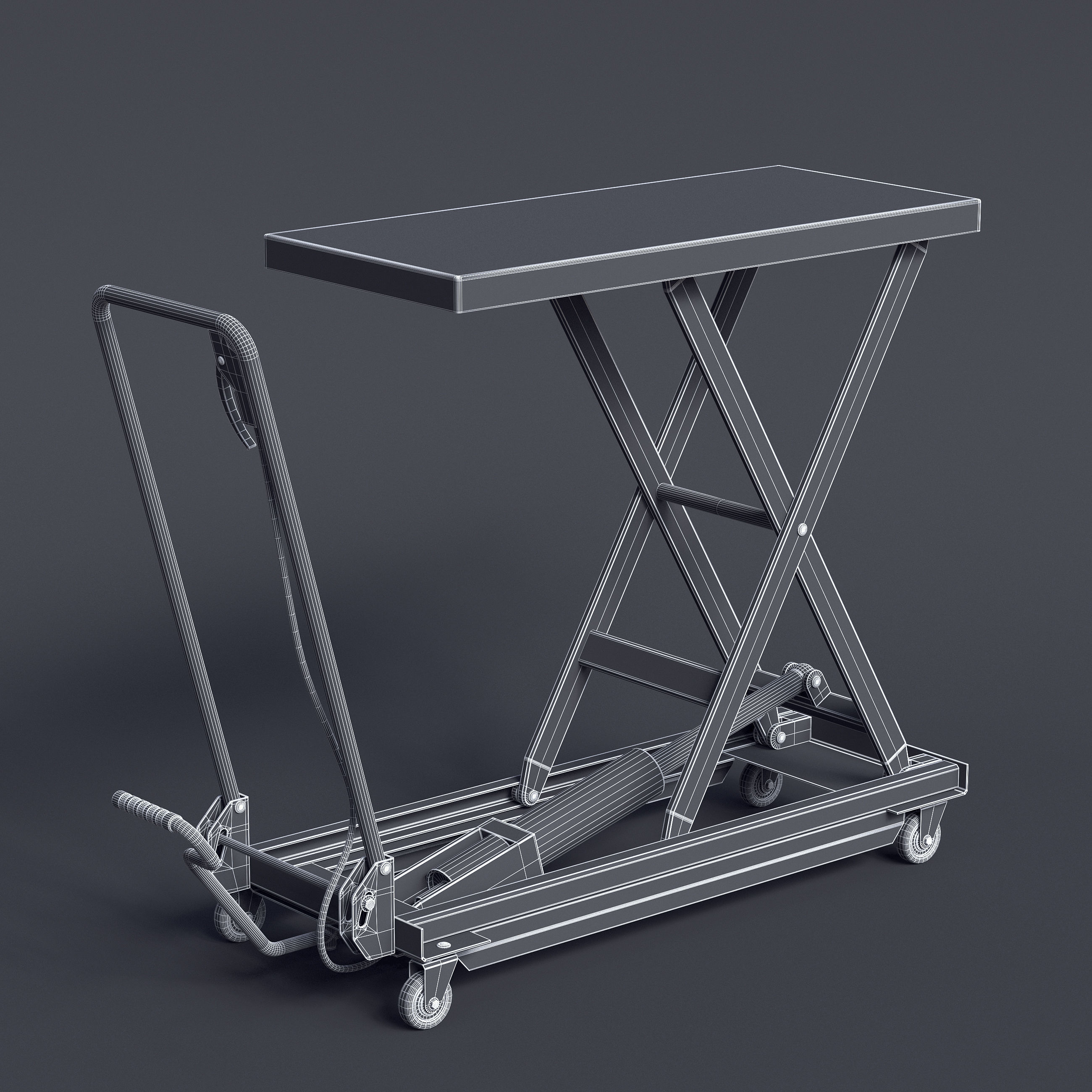 Scissor Lift Table II 3D model_10