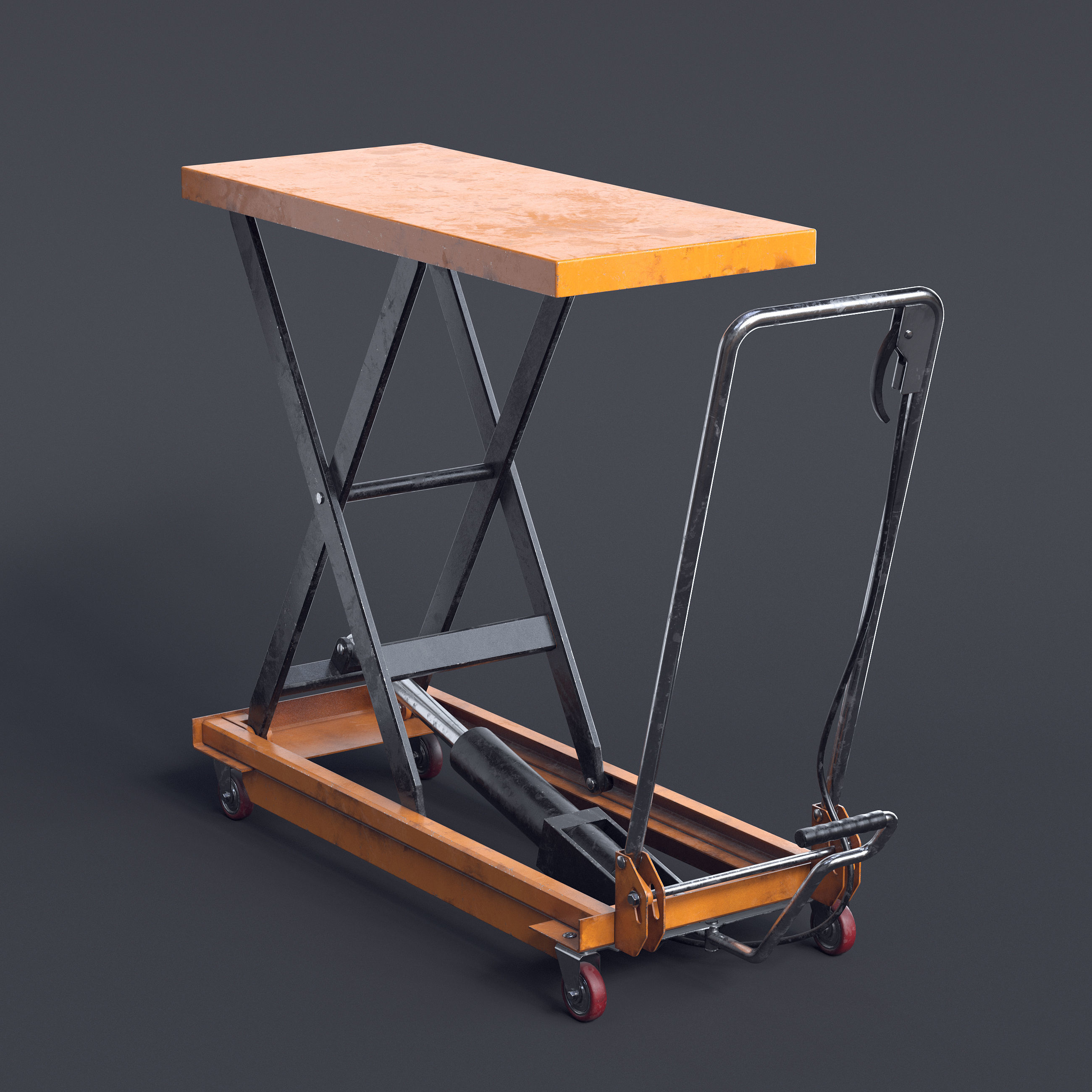 Scissor Lift Table II 3D model_2