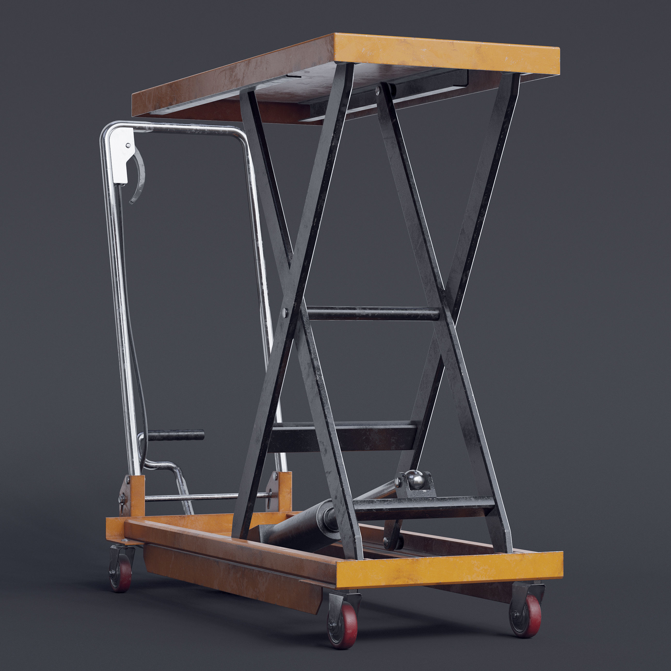 Scissor Lift Table II 3D model_6