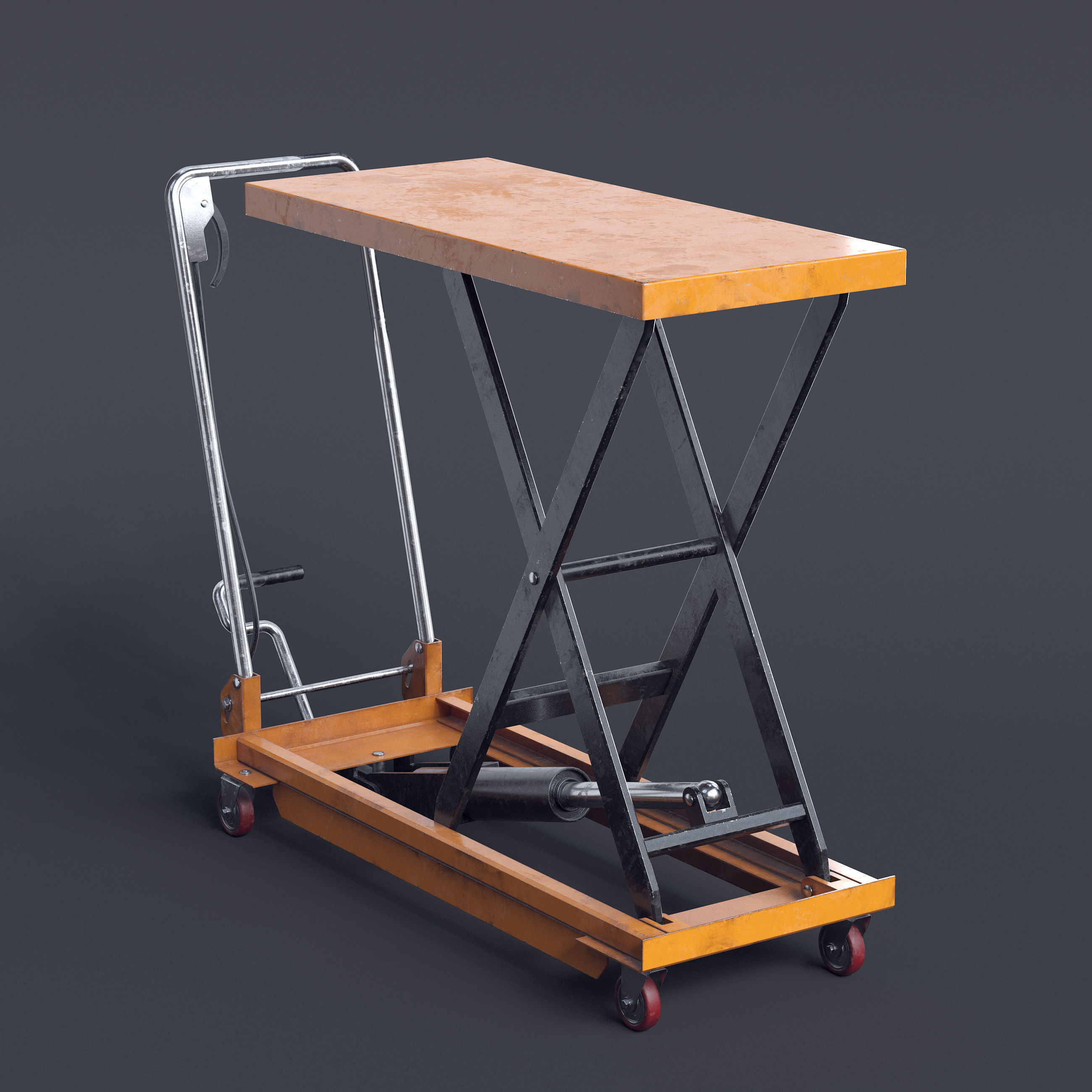 Scissor Lift Table II 3D model_3