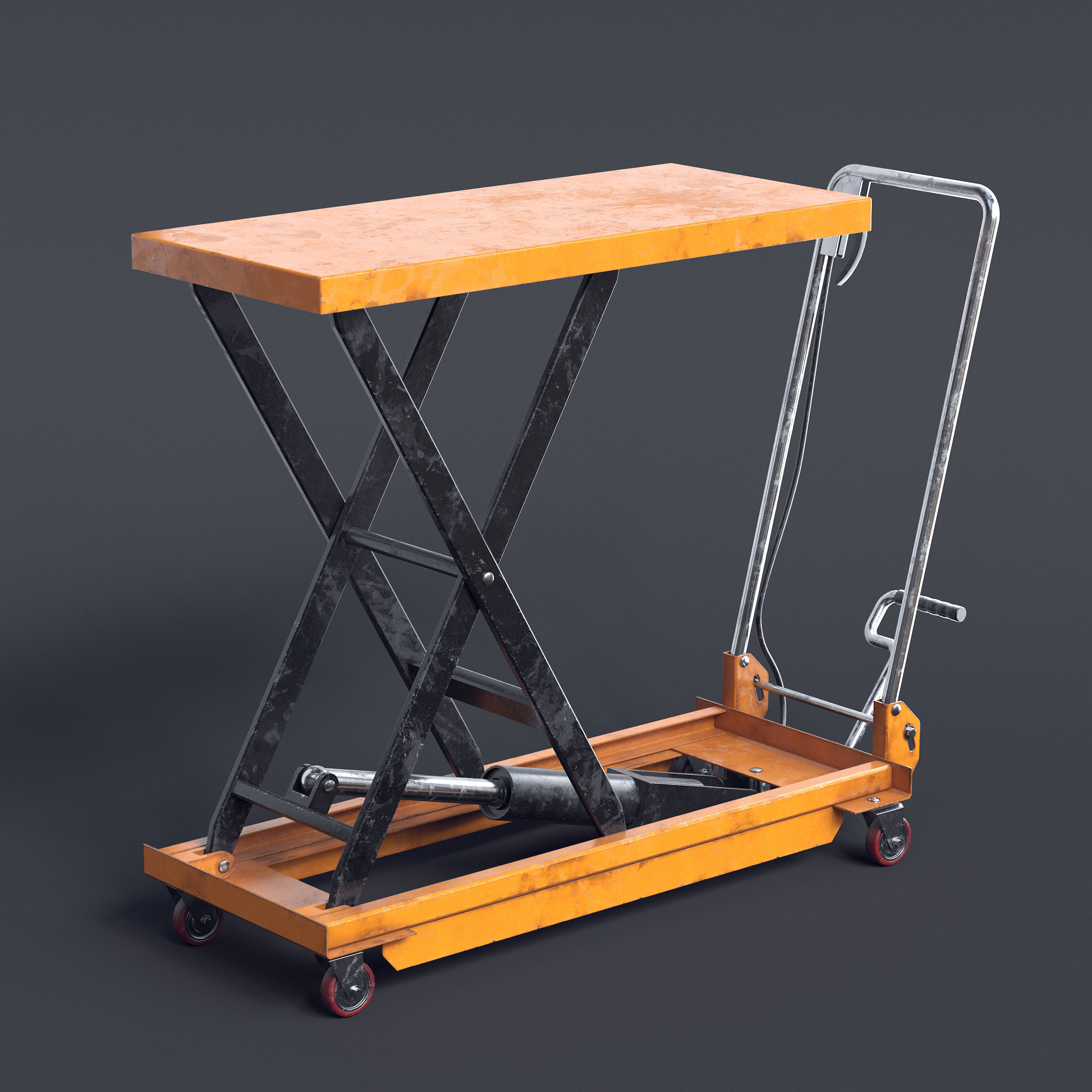 Scissor Lift Table II 3D model_1