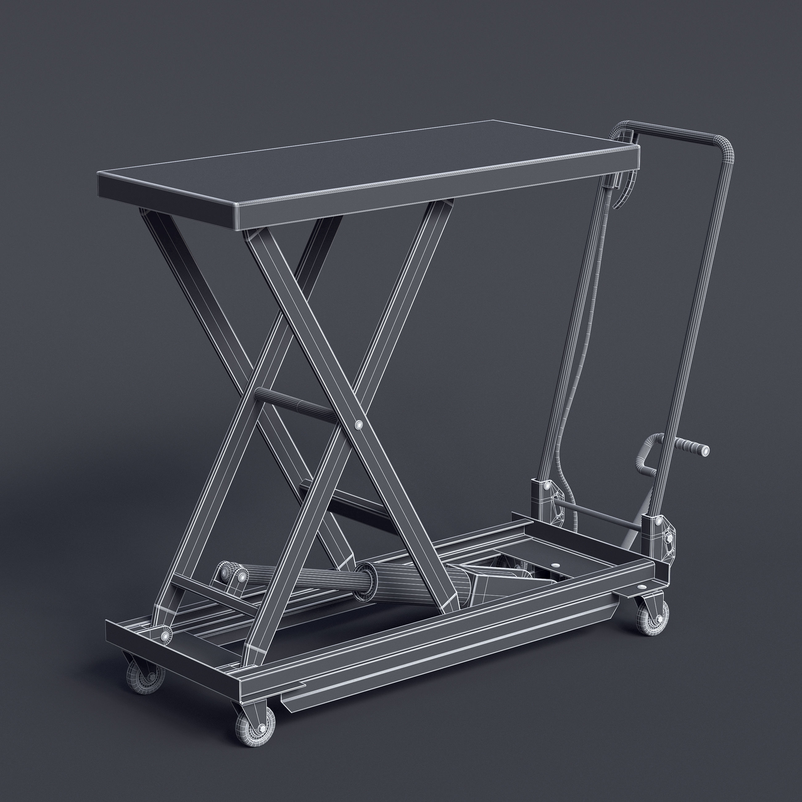 Scissor Lift Table II 3D model_11