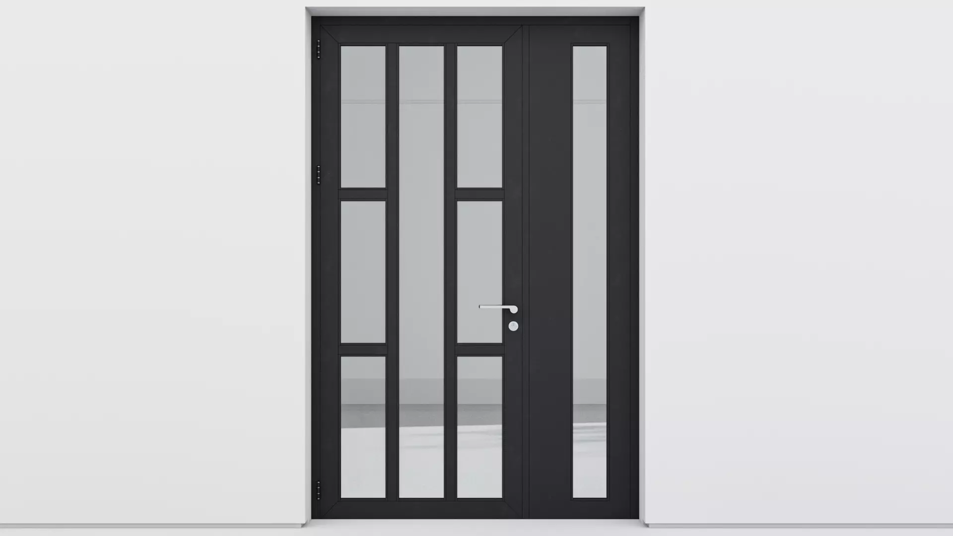 Aluminium door 201 3D model_0