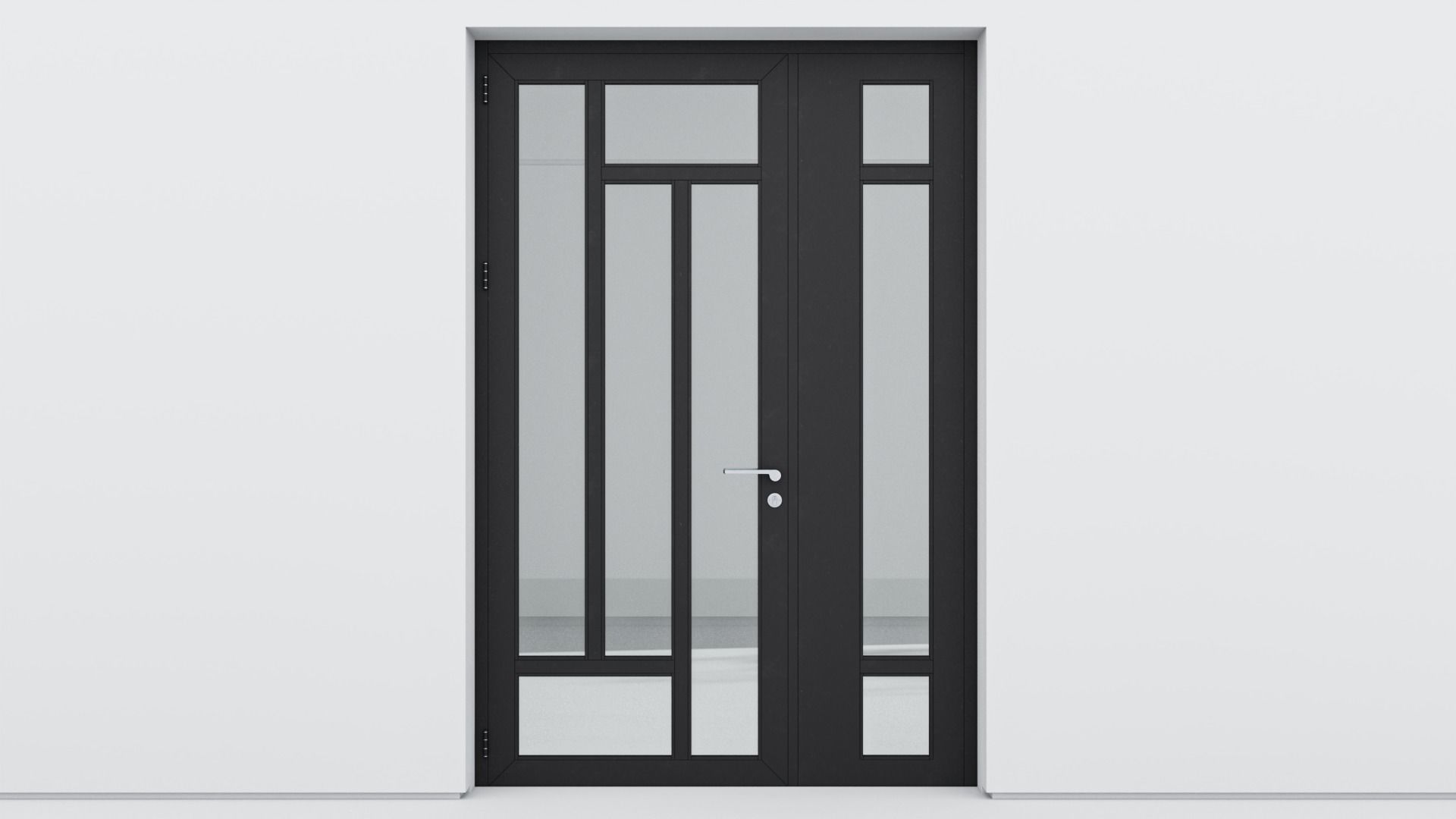 Aluminium door 203 3D model_1