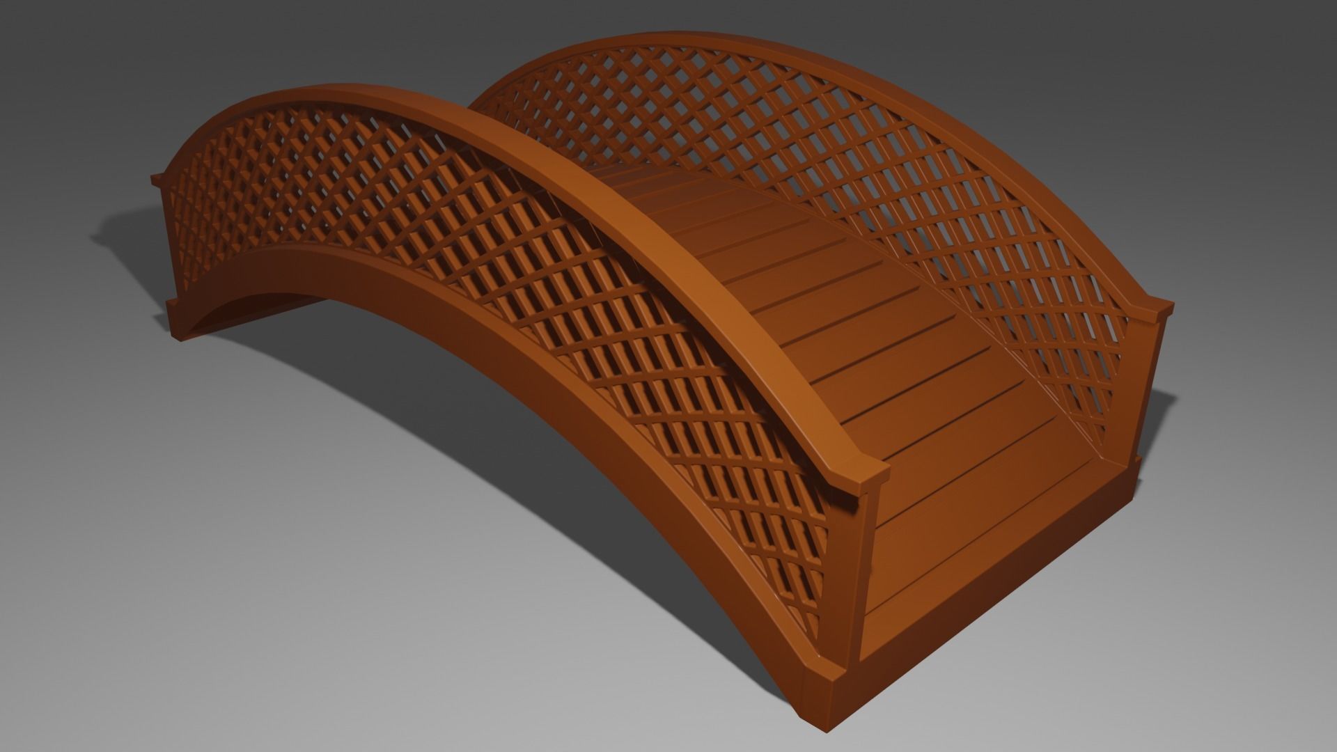 COOL WOOD BRIGE MAKE BY MR DELIGHT Low-poly 3D model_1