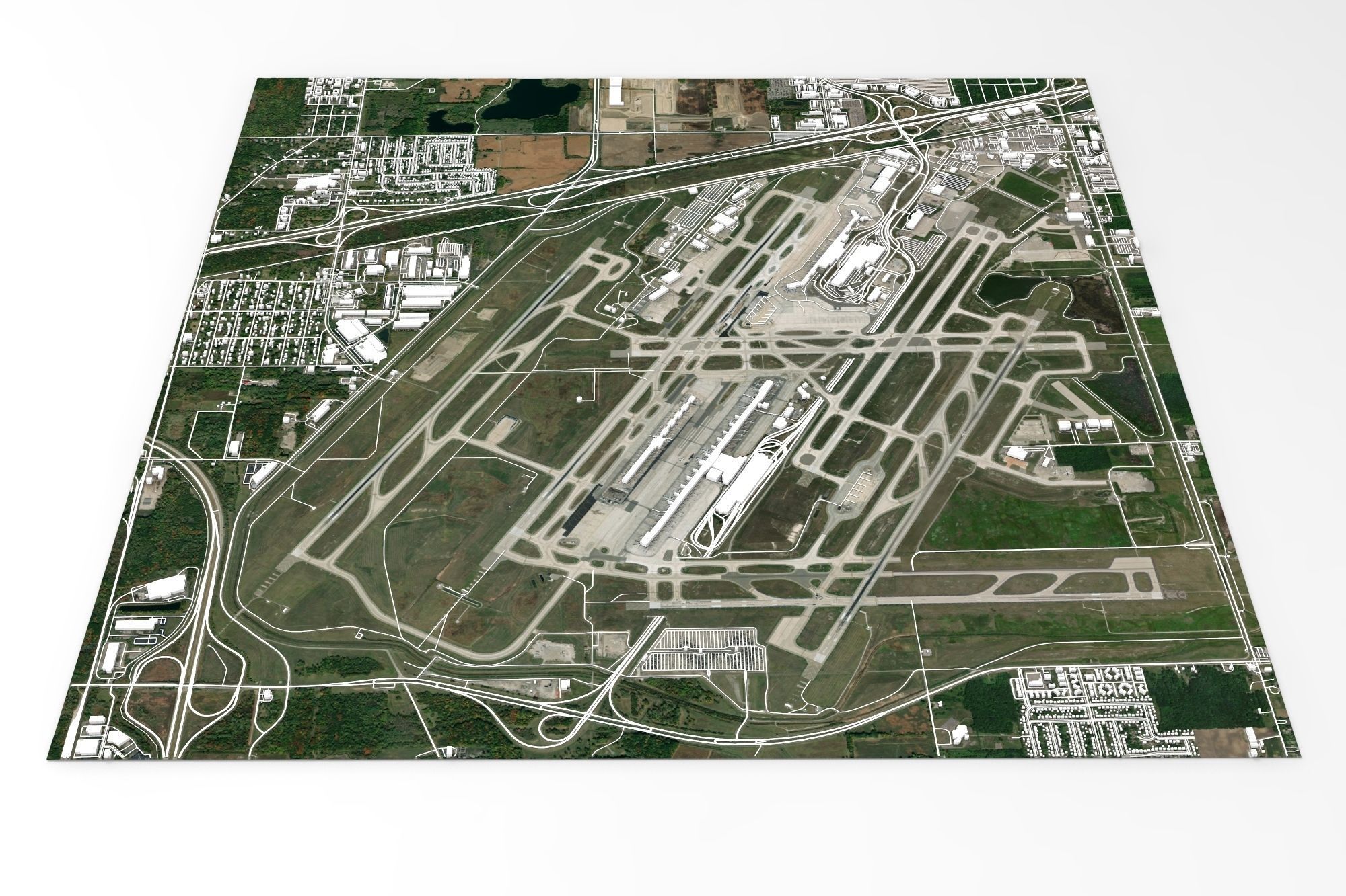 Detroit Metropolitan Airport 3D model_8