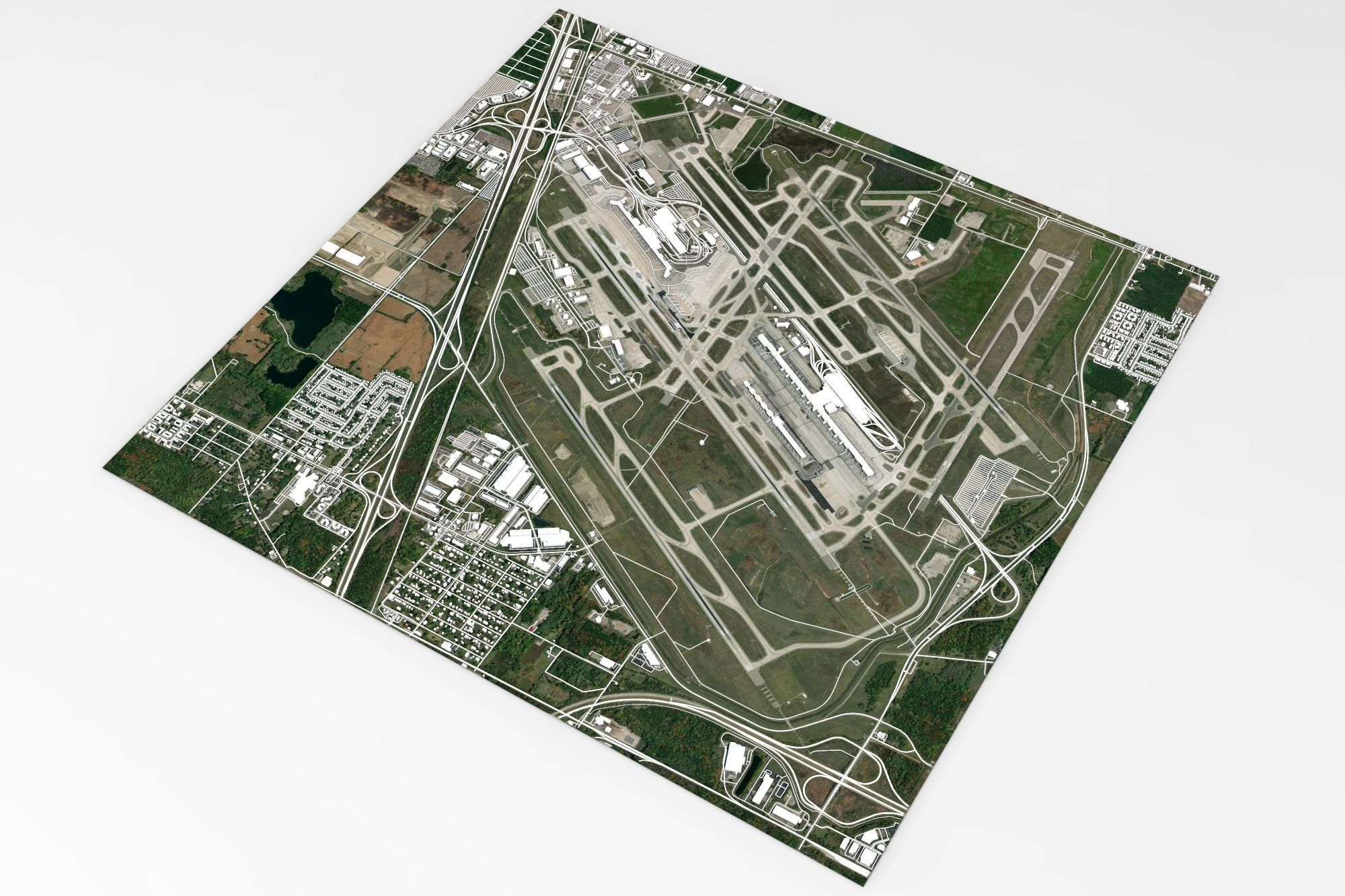 Detroit Metropolitan Airport 3D model_7