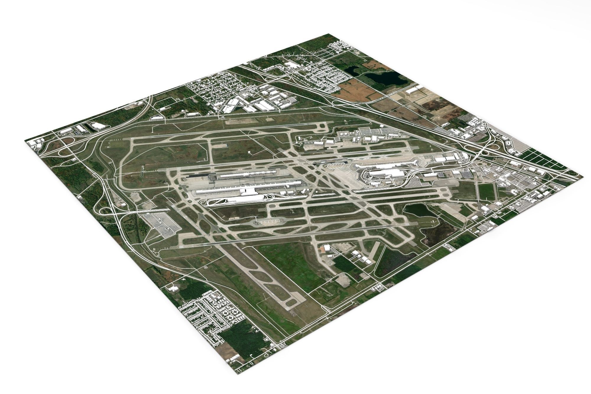 Detroit Metropolitan Airport 3D model_9
