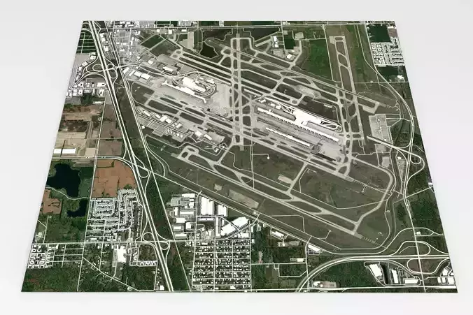 Detroit Metropolitan Airport 3D model