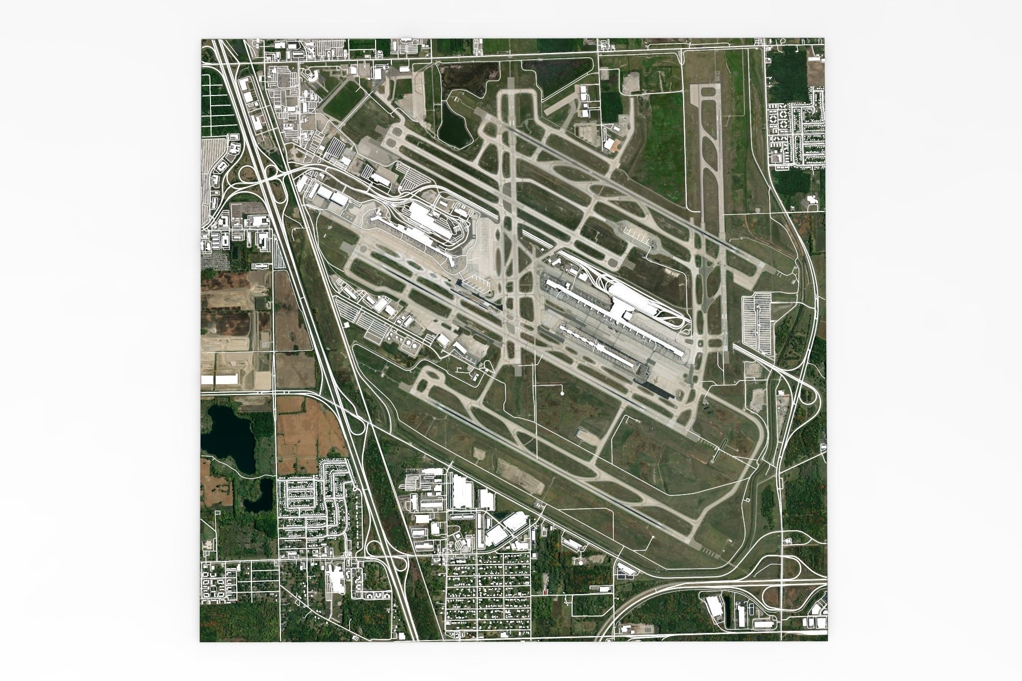 Detroit Metropolitan Airport 3D model_5