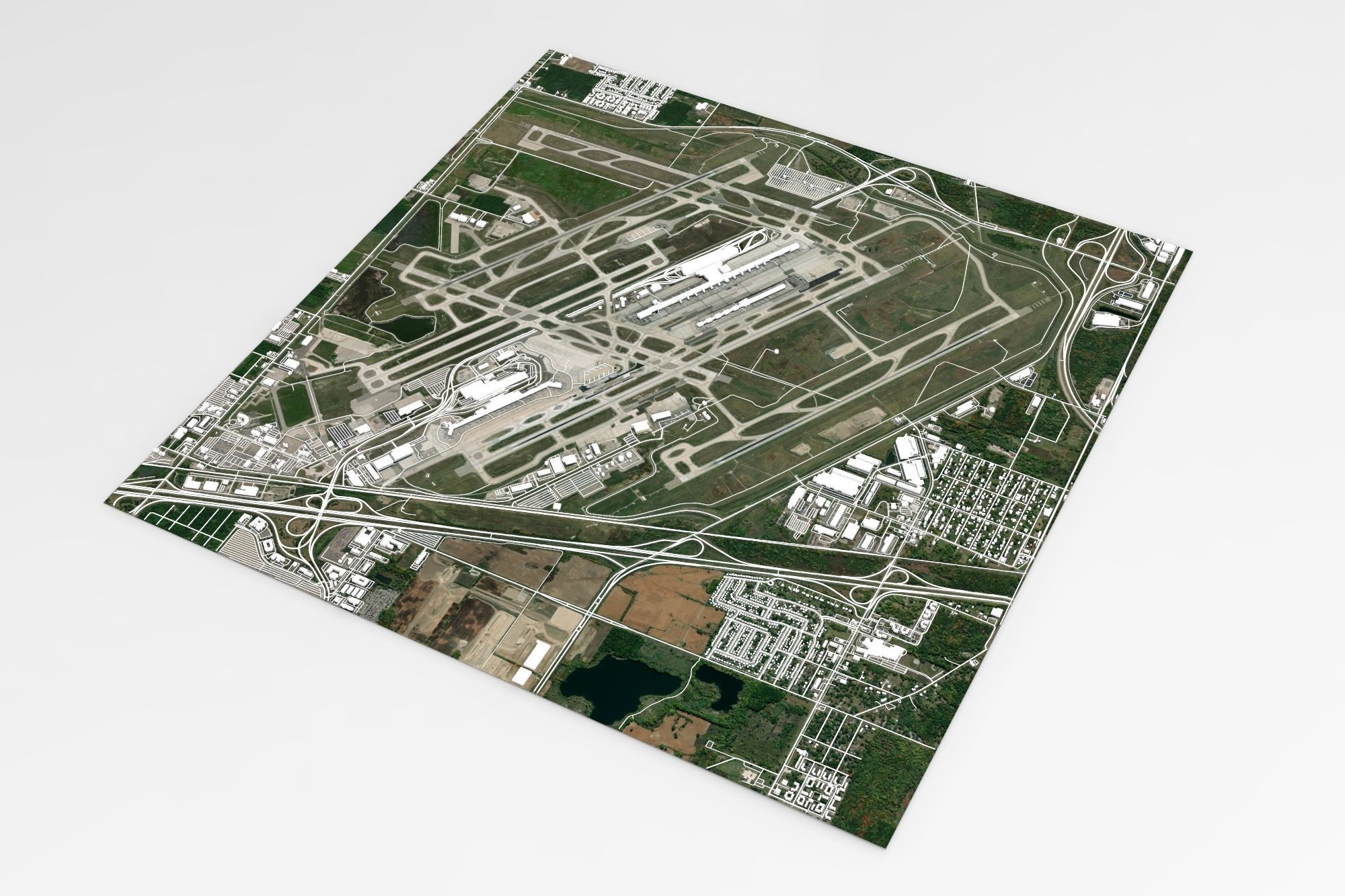 Detroit Metropolitan Airport 3D model_6