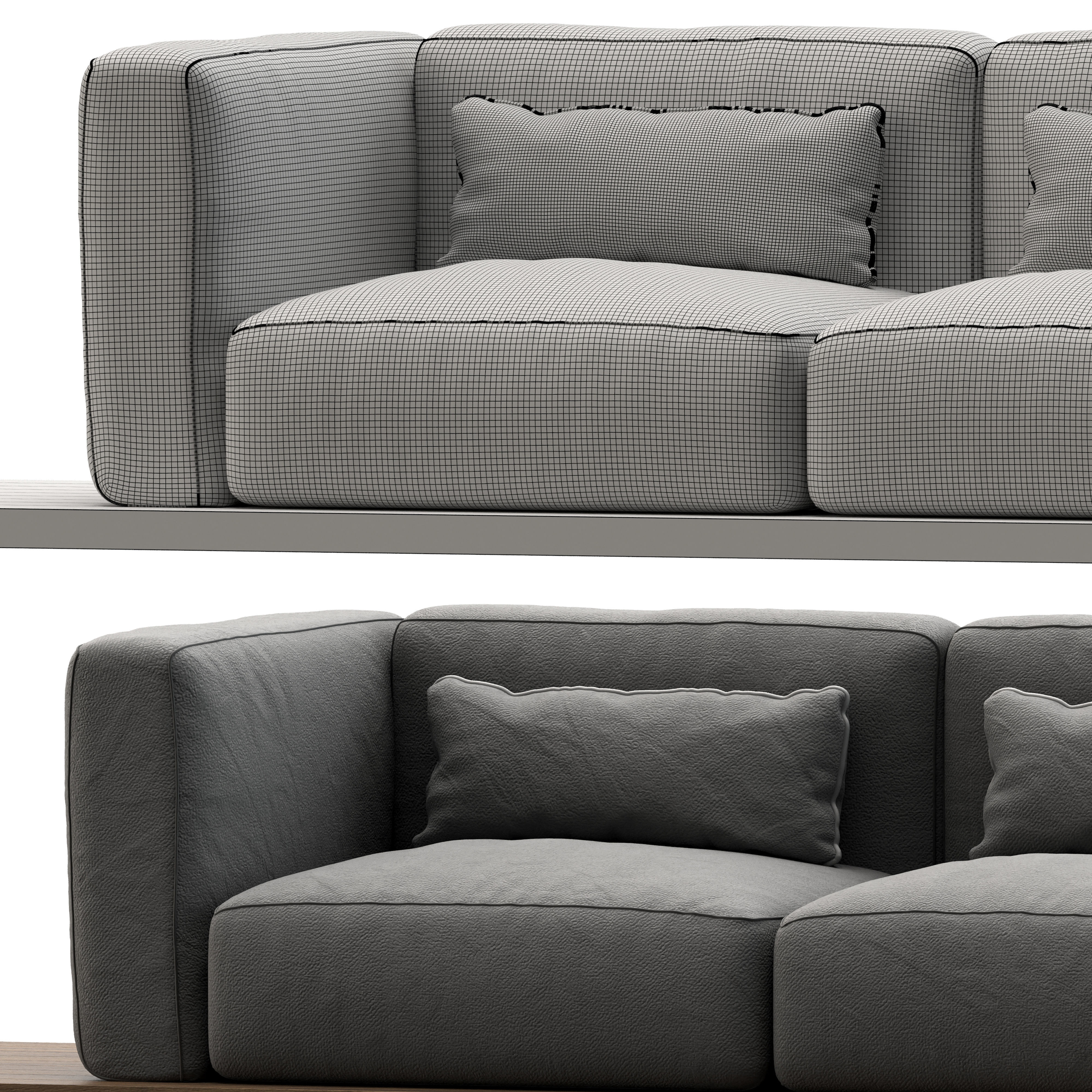 Montauk Sofa 3D model_5