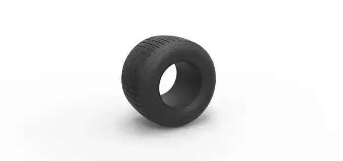 Dirt Sprint racing tire 2 Scale 1 to 25