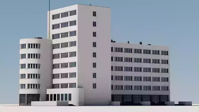 Eastern European Building 003 Low-poly 3D model