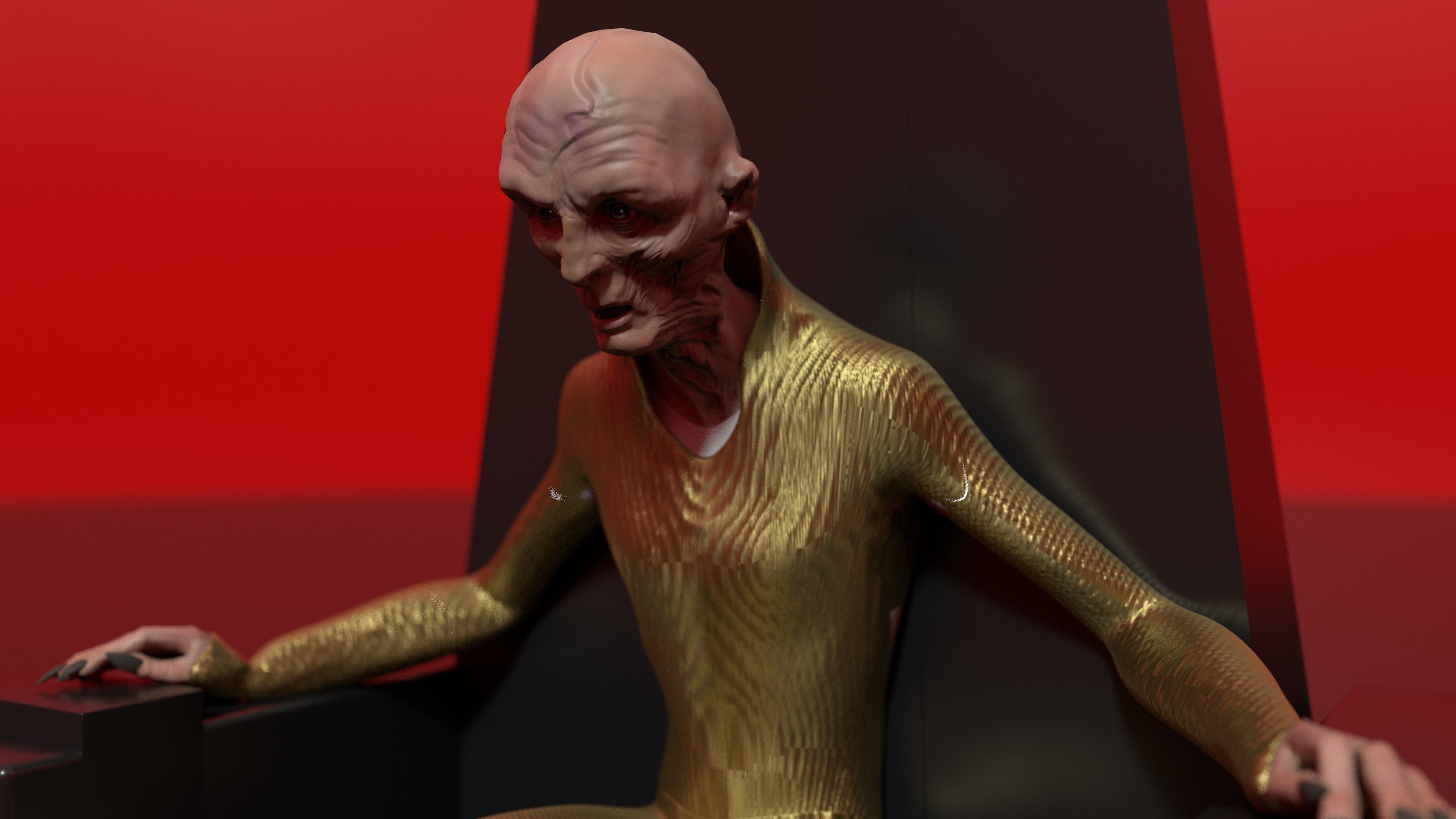 SNOKE 3D MODEL throne 3D model_3