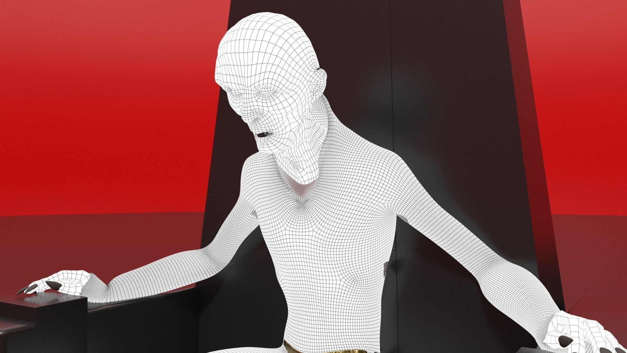 SNOKE 3D MODEL throne 3D model_11