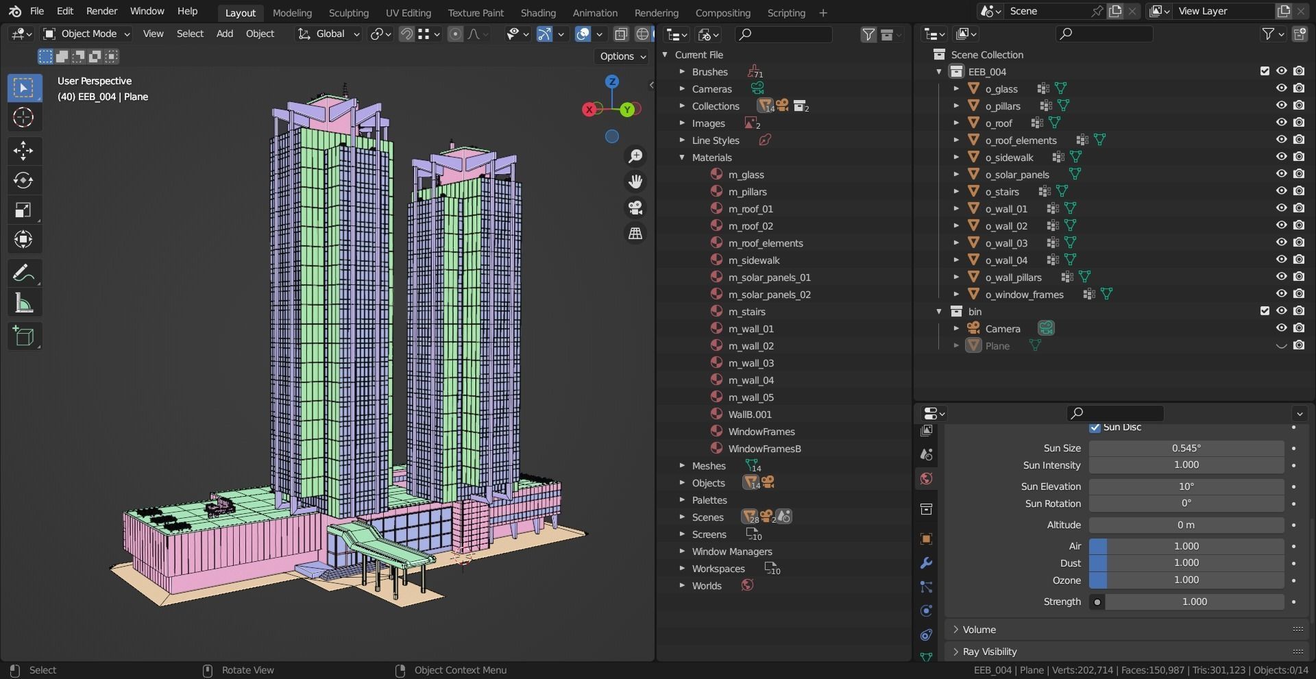 Eastern European Building 004 Low-poly 3D model_17
