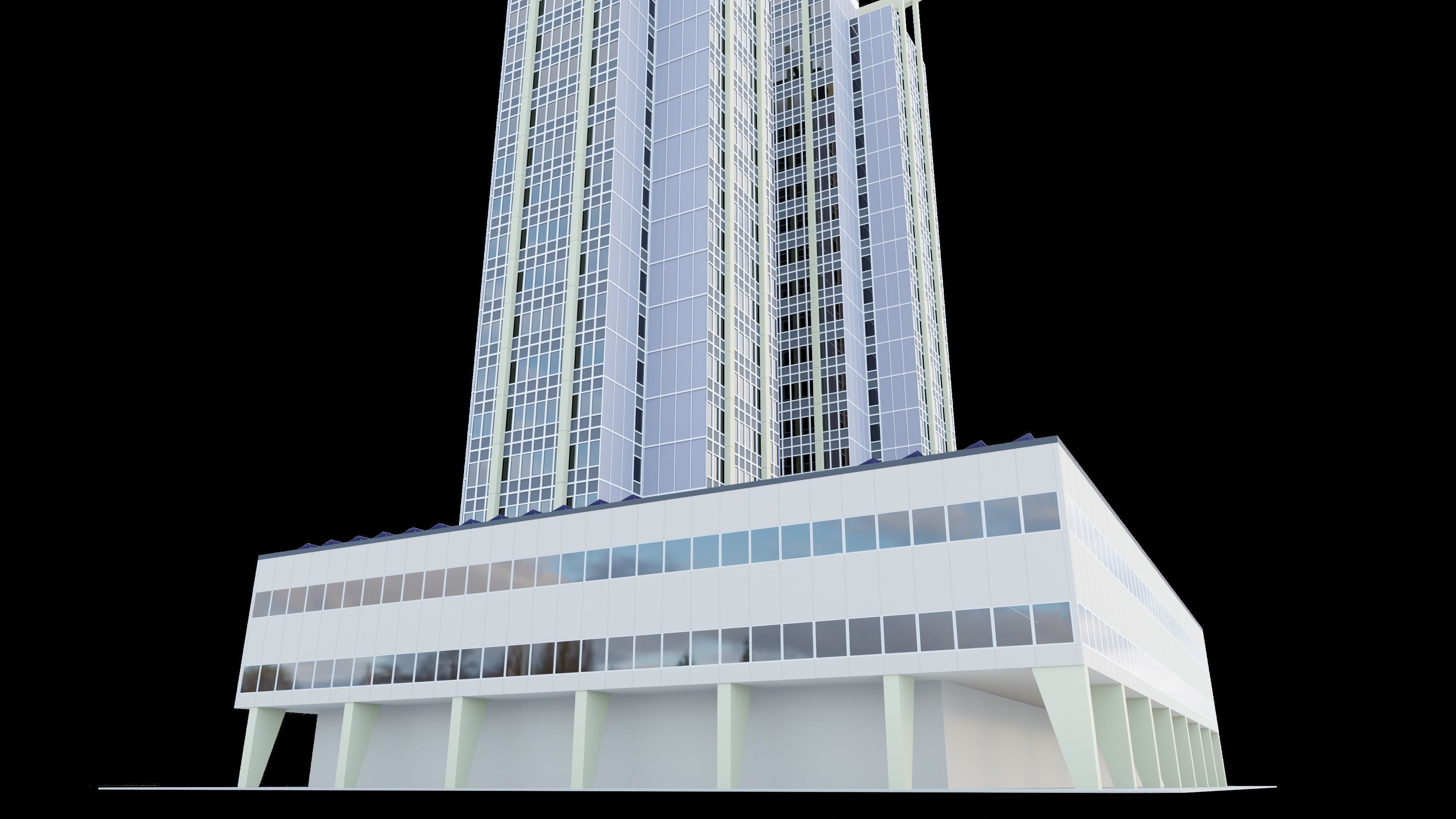 Eastern European Building 004 Low-poly 3D model_23