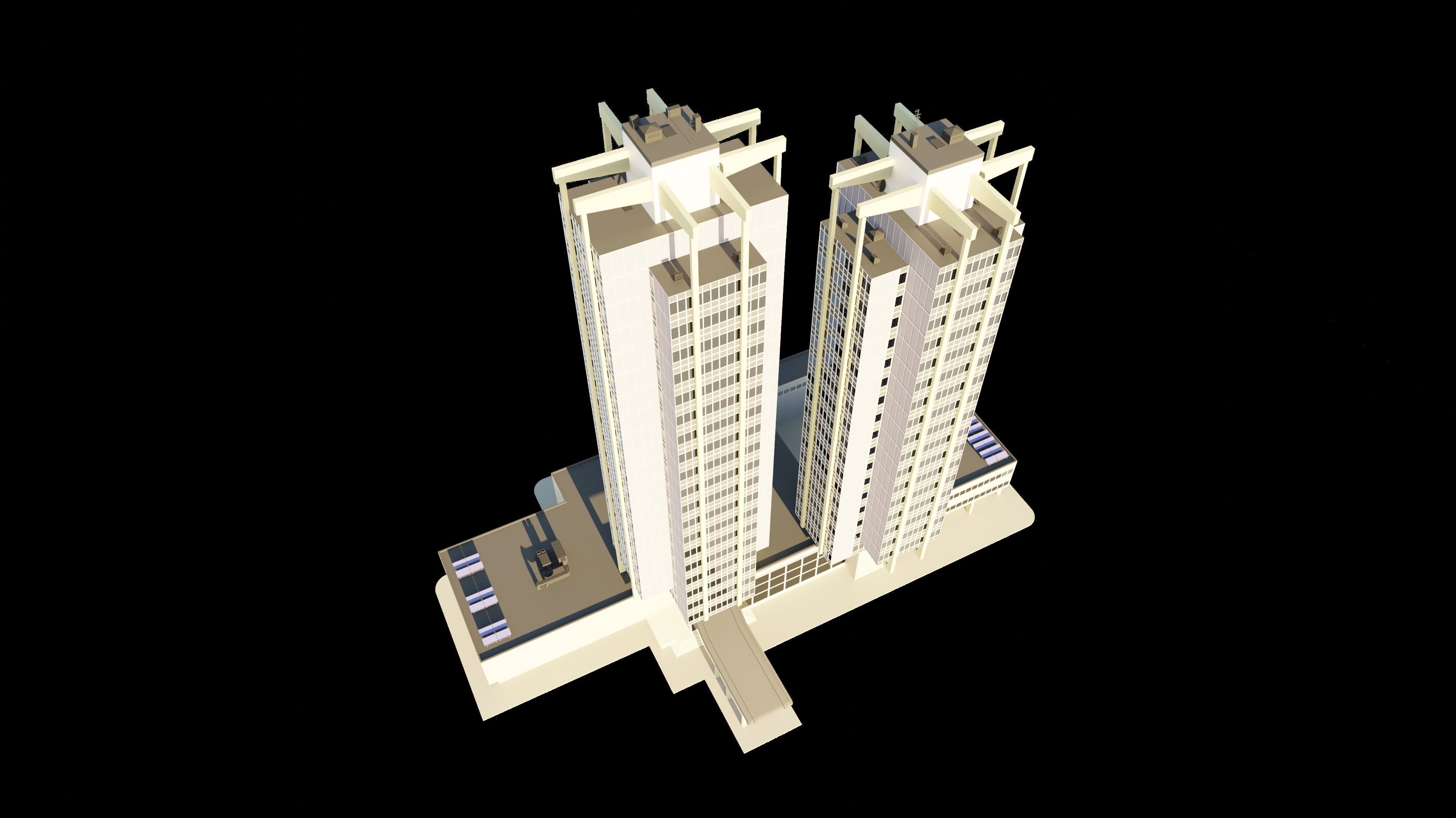 Eastern European Building 004 Low-poly 3D model_24