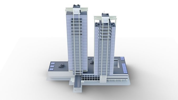 Eastern European Building 004 Low-poly 3D model 5