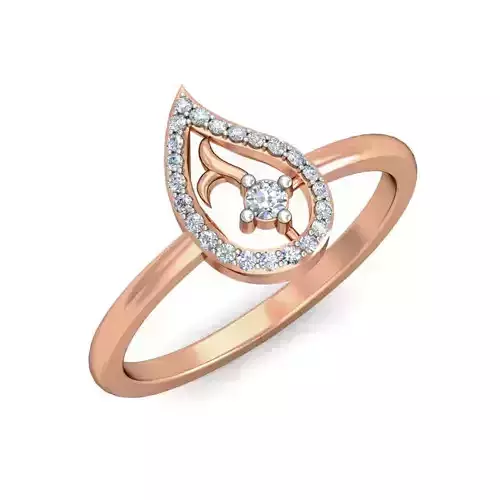 Women Diamond ring 3dm stl render detail