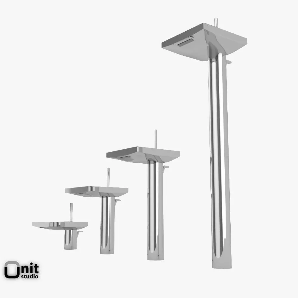 Hansgrohe Axor Starck X washbasin tap  3D model_0