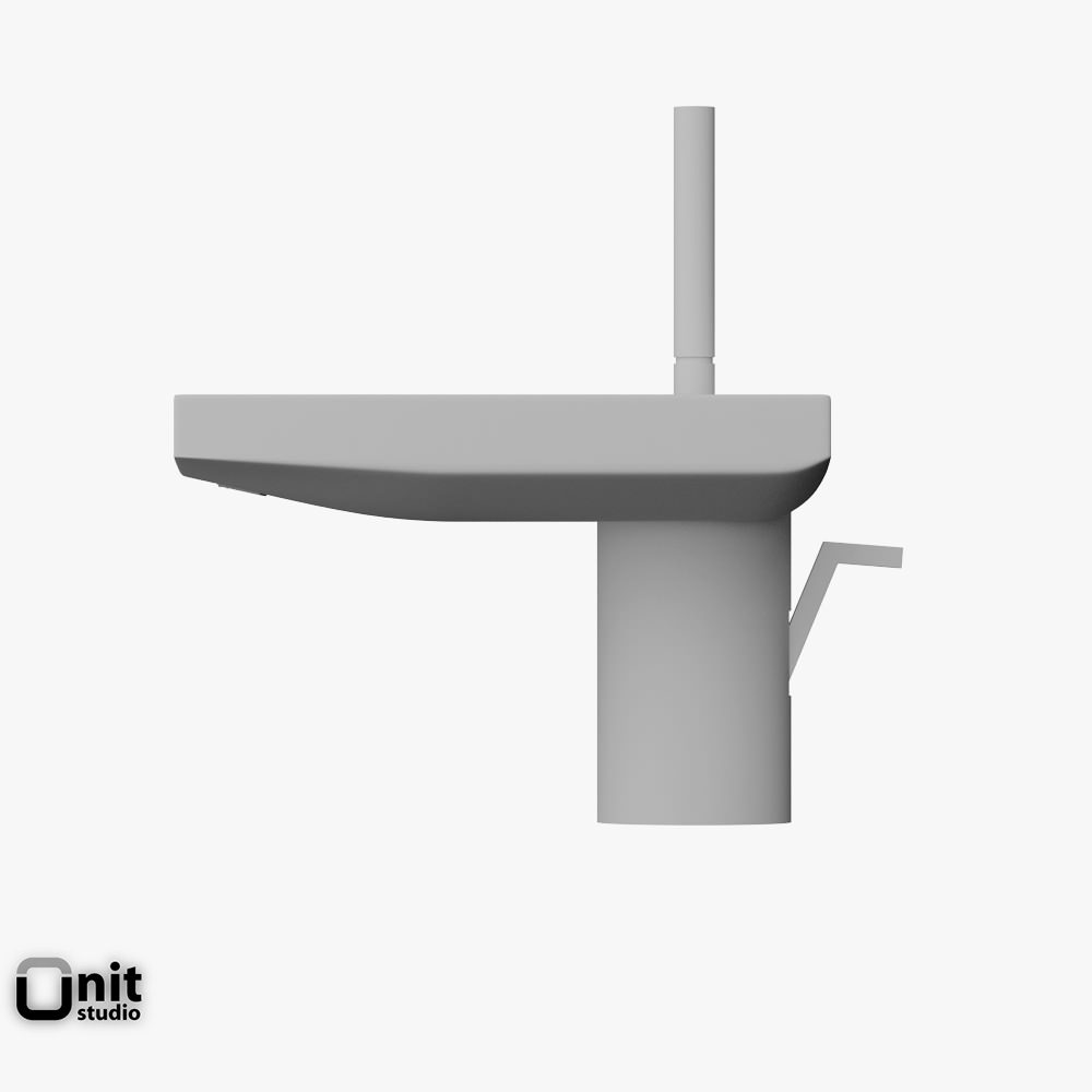 Hansgrohe Axor Starck X washbasin tap  3D model_11