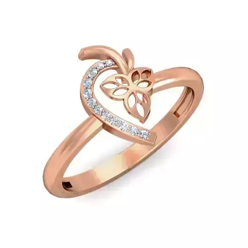 Women Diamond ring 3dm stl render detail