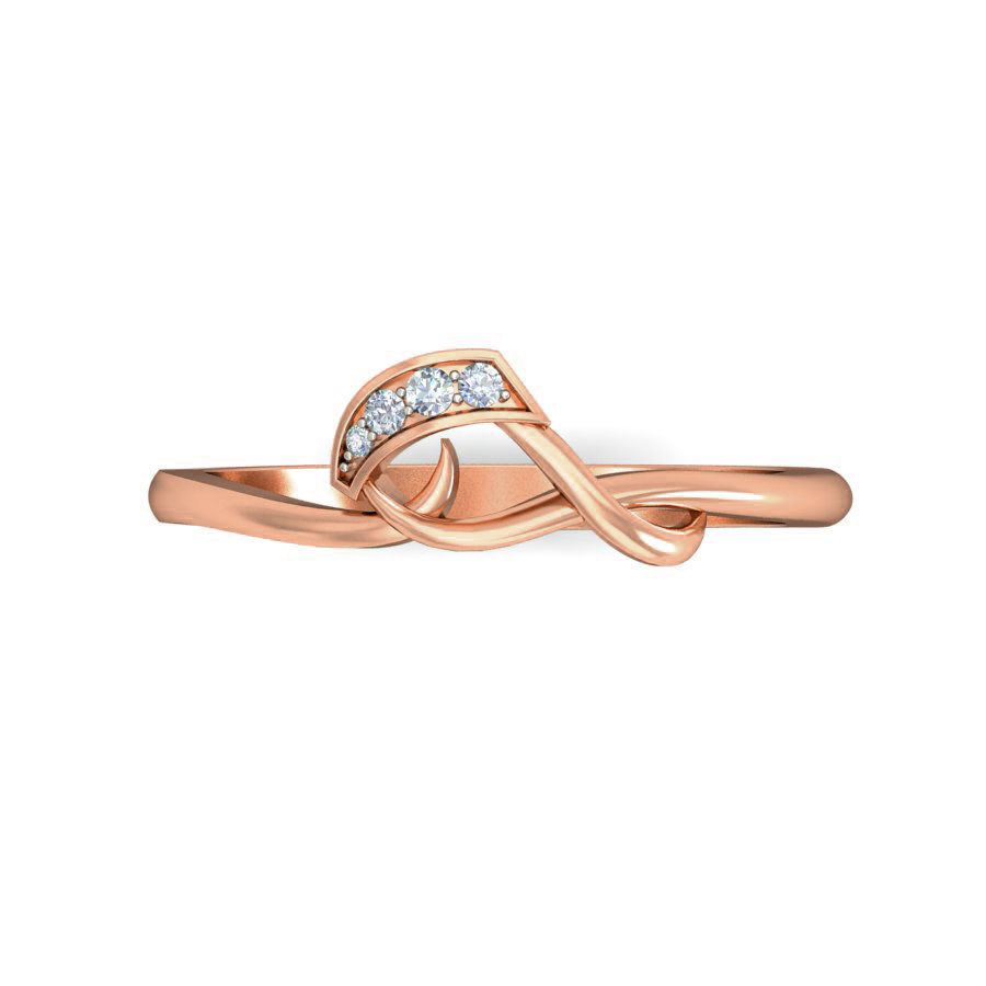 Women Diamond ring 3dm stl render detail 3D print model_3