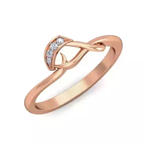 Women Diamond ring 3dm stl render detail