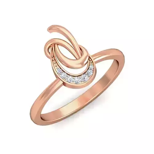 Women Diamond Ring 3dm stl renders detail