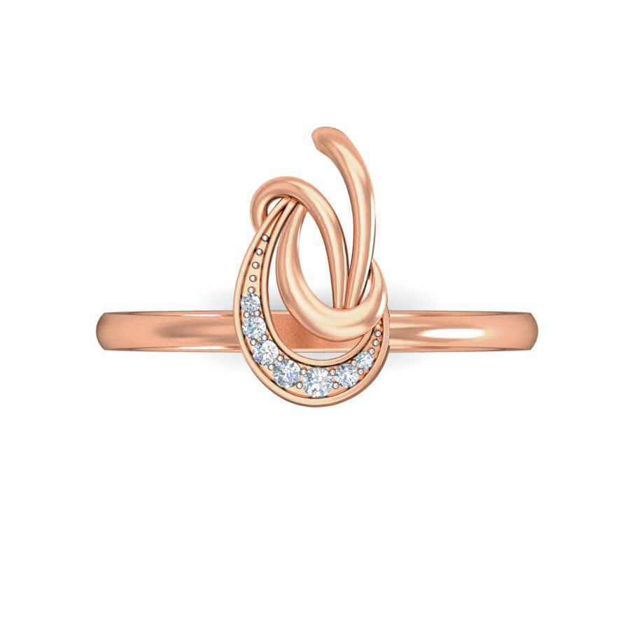 Women Diamond Ring 3dm stl renders detail 3D print model_3