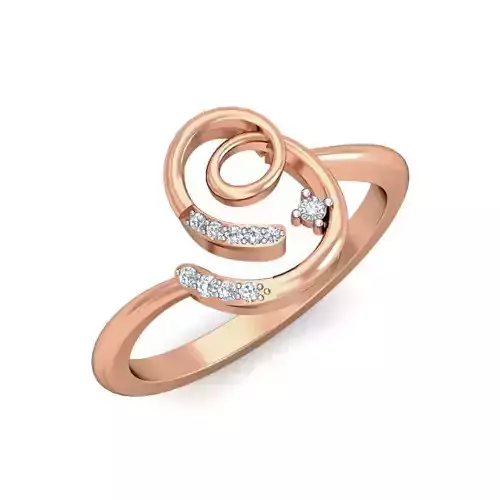 Women Diamond Ring 3dm stl renders detail