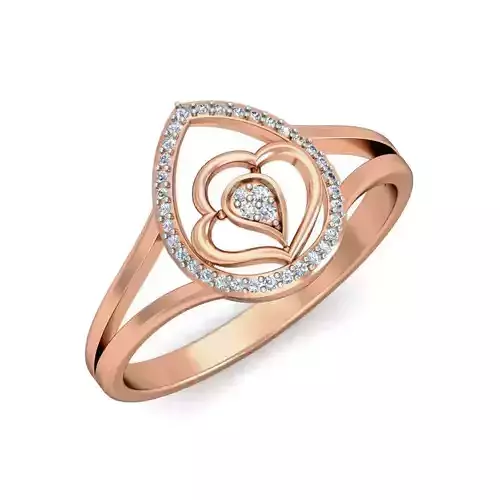 Women Diamond Ring 3dm stl renders detail