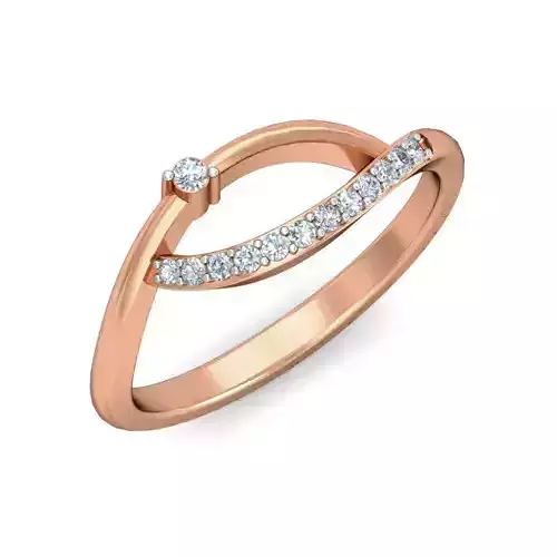 Women Diamond ring 3dm stl render detail